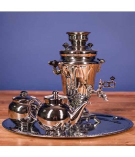Samovar electric 1.5 liters "Tulip" nickel  Samovar electric 1.5 liters "Tulip" nickel