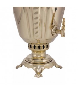 Samovar on coal, charcoal, firewood 5 liters "Pigtail" in the set "Gift"