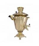 Samovar on coal, charcoal, firewood 5 liters "Pigtail" in the set "Gift"