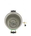 Samovar electric 3 liters "Bank" in the set "Camomiles" hand-painting 