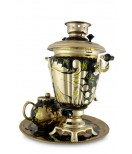 Samovar electric in set, "Gold Rooster" 3 liters