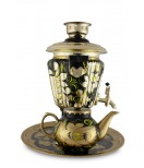 Samovar electric in set, "Gold Rooster" 3 liters