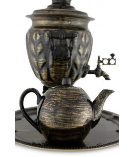 Samovar electric 3 liters "Black Snowstorm" in the set Samovar electric 3 liters "Black Snowstorm" in the set
