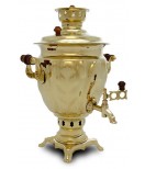 Samovar on coal, charcoal, firewood 2.5 liters "Tourist" in the set "Present"